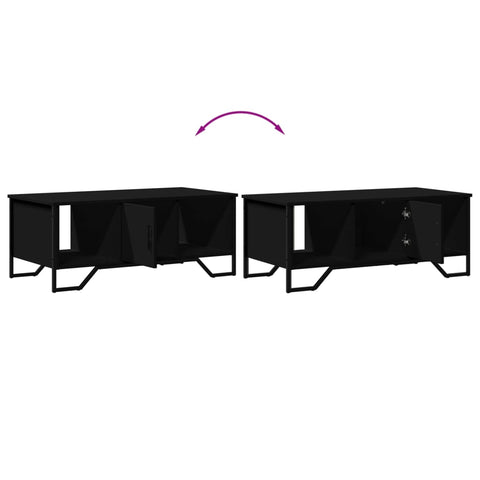 vidaXL Coffee Table Black 100x51x40 cm Engineered Wood