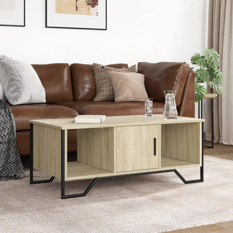 vidaXL Coffee Table Sonoma Oak 100x51x40 cm Engineered Wood