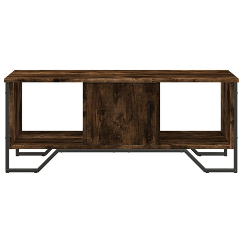vidaXL Coffee Table Smoked Oak 100x51x40 cm Engineered Wood