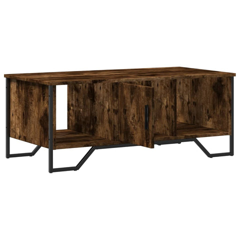 vidaXL Coffee Table Smoked Oak 100x51x40 cm Engineered Wood