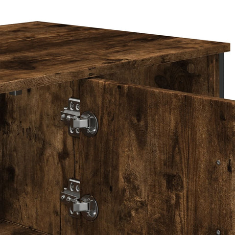 vidaXL Coffee Table Smoked Oak 100x51x40 cm Engineered Wood