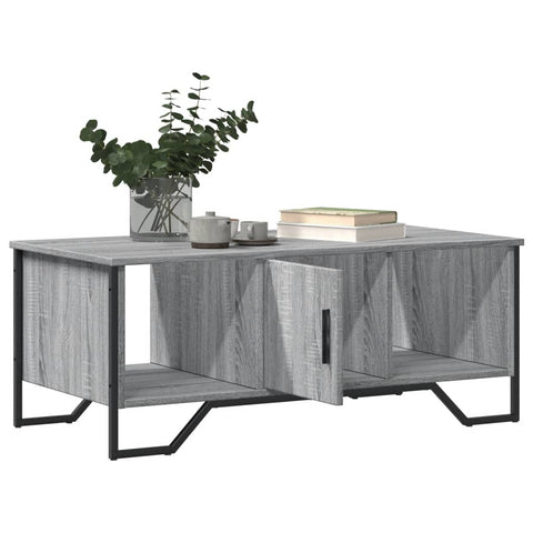 vidaXL Coffee Table Grey Sonoma 100x51x40 cm Engineered Wood
