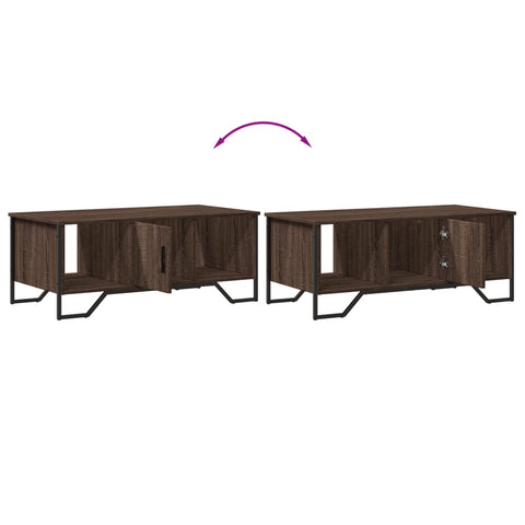 vidaXL Coffee Table Brown Oak 100x51x40 cm Engineered Wood