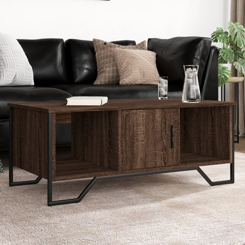 vidaXL Coffee Table Brown Oak 100x51x40 cm Engineered Wood