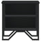 vidaXL Bedside Cabinet Black 40x30x40 cm Engineered Wood