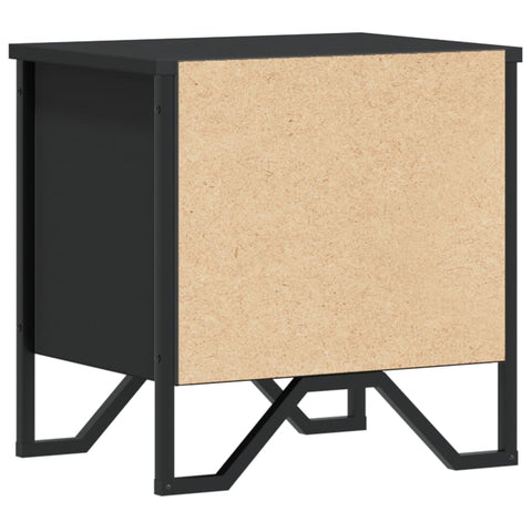 vidaXL Bedside Cabinet Black 40x30x40 cm Engineered Wood
