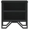 vidaXL Bedside Cabinet Black 2 pcs 40x30x40 cm Engineered Wood