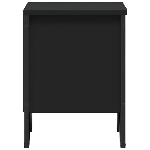 vidaXL Bedside Cabinet Black 2 pcs 40x30x40 cm Engineered Wood