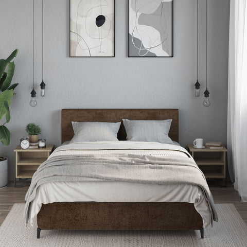 vidaXL Bedside Cabinet Sonoma Oak 2 pcs 40x30x40 cm Engineered Wood