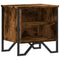 vidaXL Bedside Cabinet Smoked Oak 40x30x40 cm Engineered Wood