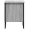 vidaXL Bedside Cabinet Grey Sonoma 40x30x40 cm Engineered Wood
