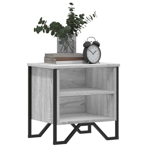 vidaXL Bedside Cabinet Grey Sonoma 2 pcs 40x30x40 cm Engineered Wood
