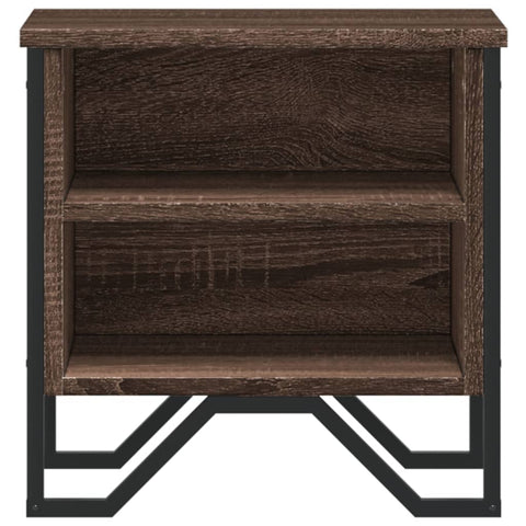 vidaXL Bedside Cabinet Brown Oak 40x30x40 cm Engineered Wood