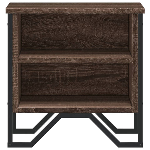 vidaXL Bedside Cabinet Brown Oak 2 pcs 40x30x40 cm Engineered Wood