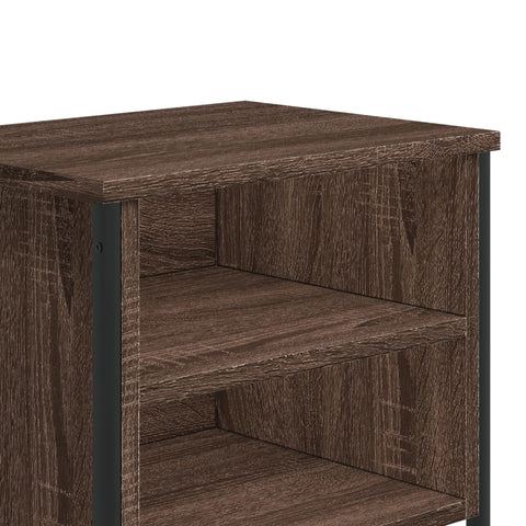 vidaXL Bedside Cabinet Brown Oak 2 pcs 40x30x40 cm Engineered Wood