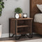 vidaXL Bedside Cabinet Brown Oak 2 pcs 40x30x40 cm Engineered Wood