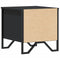 vidaXL Bedside Cabinet Black 40x41x40 cm Engineered Wood