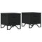 vidaXL Bedside Cabinets 2 pcs Black 40x41x40 cm Engineered Wood
