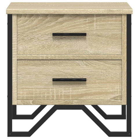 vidaXL Bedside Cabinets 2 pcs Sonoma Oak 40x41x40 cm Engineered Wood