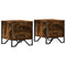 vidaXL Bedside Cabinets 2 pcs Smoked Oak 40x41x40 cm Engineered Wood
