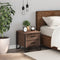 vidaXL Bedside Cabinet Brown Oak 40x41x40 cm Engineered Wood