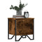 vidaXL Bedside Cabinet Smoked Oak 40x30x40 cm Engineered Wood