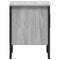 vidaXL Bedside Cabinet Grey Sonoma 40x30x40 cm Engineered Wood
