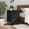 vidaXL Bedside Cabinet Black 40x41x60 cm Engineered Wood