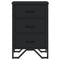 vidaXL Bedside Cabinet Black 40x41x60 cm Engineered Wood