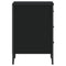vidaXL Bedside Cabinet Black 40x41x60 cm Engineered Wood