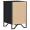 vidaXL Bedside Cabinet Black 40x41x60 cm Engineered Wood