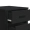 vidaXL Bedside Cabinet Black 40x41x60 cm Engineered Wood