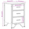 vidaXL Bedside Cabinet Brown Oak 40x41x60 cm Engineered Wood