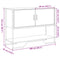 vidaXL Console Table Smoked Oak 100x35x74.5 cm Engineered Wood
