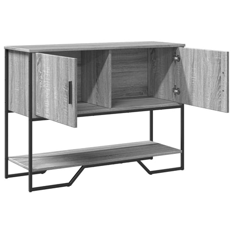 vidaXL Console Table Grey Sonoma 100x35x74.5 cm Engineered Wood