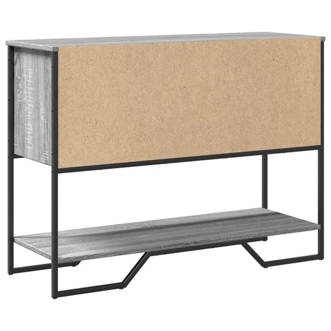 vidaXL Console Table Grey Sonoma 100x35x74.5 cm Engineered Wood