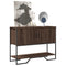 vidaXL Console Table Brown Oak 100x35x74.5 cm Engineered Wood