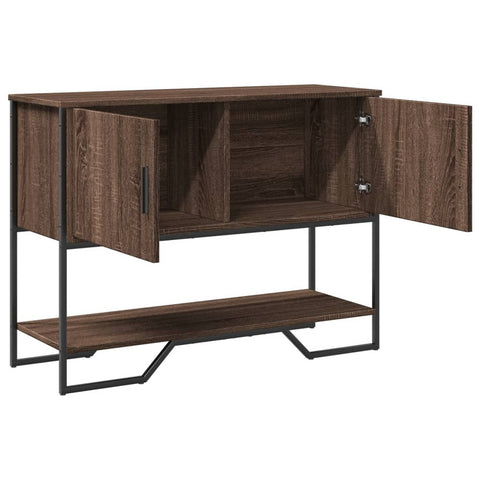vidaXL Console Table Brown Oak 100x35x74.5 cm Engineered Wood