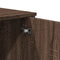 vidaXL Console Table Brown Oak 100x35x74.5 cm Engineered Wood