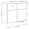 vidaXL Sideboard Grey Sonoma 79.5x35.5x74.5 cm Engineered Wood