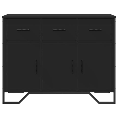 vidaXL Sideboard Black 97x32.5x74.5 cm Engineered Wood