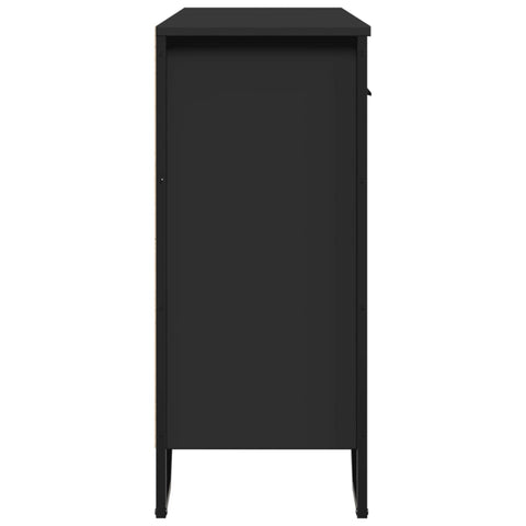 vidaXL Sideboard Black 97x32.5x74.5 cm Engineered Wood