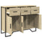 vidaXL Sideboard Sonoma Oak 97x32.5x74.5 cm Engineered Wood