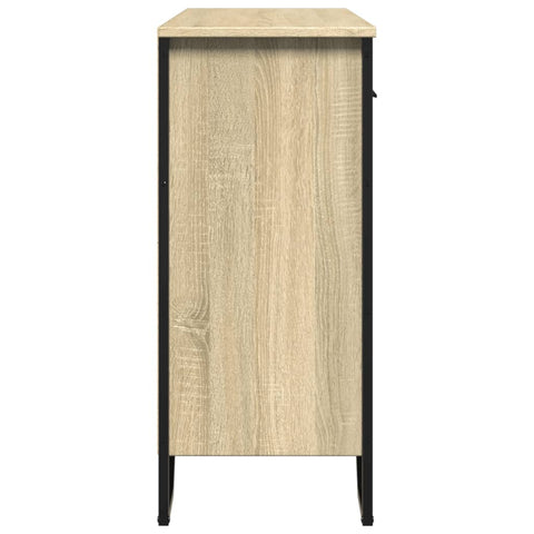 vidaXL Sideboard Sonoma Oak 97x32.5x74.5 cm Engineered Wood