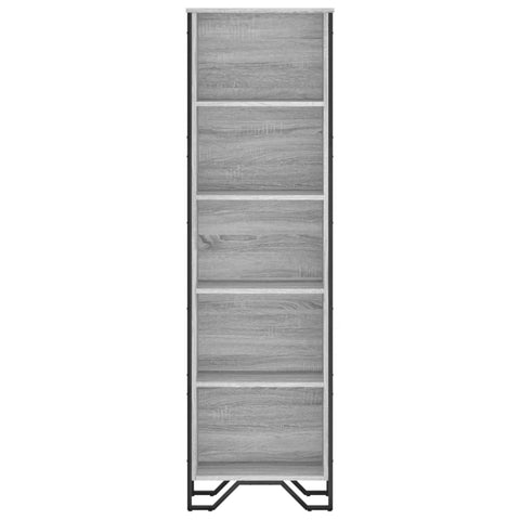 vidaXL Bookcase Grey Sonoma 50x31x169 cm Engineered Wood