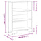 vidaXL Bookcase Black 80x31x106 cm Engineered Wood