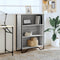 vidaXL Bookcase Grey Sonoma 80x31x106 cm Engineered Wood