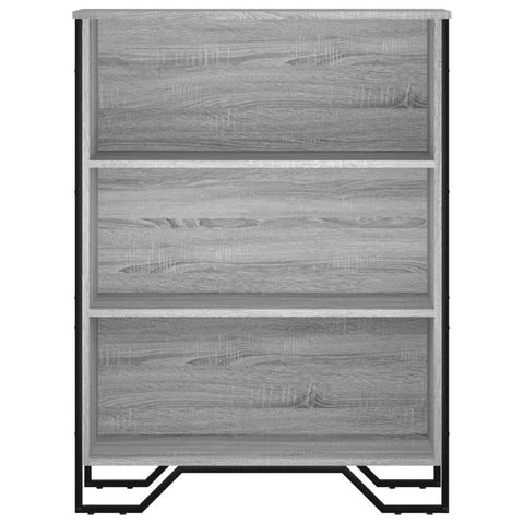 vidaXL Bookcase Grey Sonoma 80x31x106 cm Engineered Wood