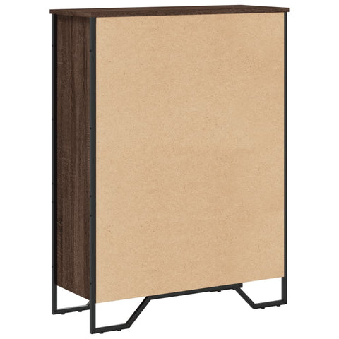 vidaXL Bookcase Brown Oak 80x31x106 cm Engineered Wood