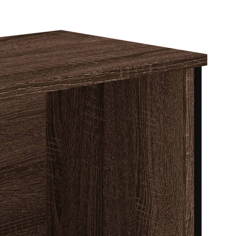 vidaXL Bookcase Brown Oak 80x31x106 cm Engineered Wood